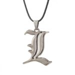 Collier Death Note – Pendentif Lettre "L" - Gris