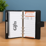 Classeur budgétaire - A6 - Classeur Réutilisable avec 10 Pochettes Zippées pour Gestion des Dépenses