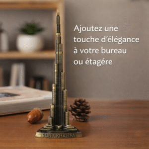 statue burj khalifa en métal 26cm