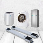 barres à roulettes & Support Roulant 2 Pièces pour Lave-Linge et Réfrigérateur - Base Mobile Réglable pour Électroménager – Image 5