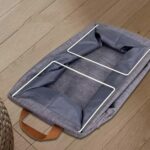 Boîte de Rangement pour Vêtements 47x28x20 cm – Organisateur Pliable en Tissu Gris pour Placard ou Chambre – Image 4