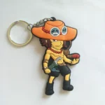 Porte clé Ace de One Piece en silicone double face – Image 2