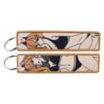 Porte-clés Tissu Brodé Power – Accessoire Stylé pour Fans de Chainsaw Man