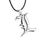 Collier Death Note – Pendentif Lettre "L" - Argenté – Image 2