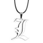 Collier Death Note – Pendentif Lettre "L" - Argenté