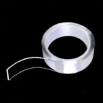 Ruban Adhésif Double Face Magique - Nano Tape Transparent Lavable et Réutilisable (1m x 2cm)