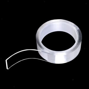 Ruban Adhésif Double Face Magique - Nano Tape Transparent Lavable et Réutilisable (1m x 2cm)