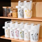 Pack de 5 Sachets de Rangement Réutilisables avec Bouchon - 1L