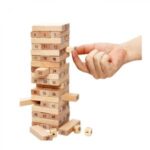 Jeu de Société Jenga en Bois – Taille Standard 20 cm x 5 cm x 5 cm – Image 3