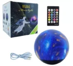 Lampe Lune Bluetooth RGB avec Télécommande – Enceinte LED Ambiance 16 Couleurs – Image 2