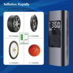 Compresseur d'Air Portable Digital – Gonfleur Électronique pour Pneus avec Affichage LED – Image 3
