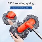 Brosse de Nettoyage en Aluminium avec Tête Rotative - Idéale pour Voitures et Surfaces Extérieures – Image 3