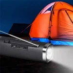 Lampe Torche Multifonction 3-en-1 – Enceinte Bluetooth, Radio et Éclairage - Doré – Image 5