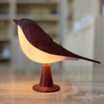 Lampe design rechargeable en forme d’oiseau – 3 modes de lumière - Rouge