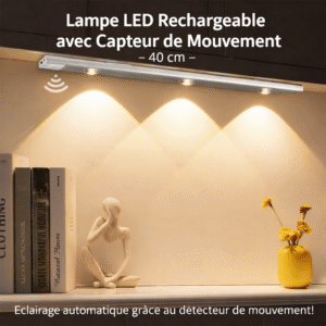 lampe led rechargeable avec capteur de mouvement 40 cm