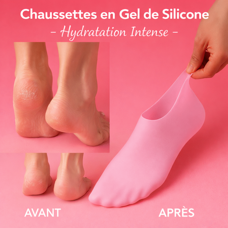 chaussette en gel de silicone hydratation intense (paire)