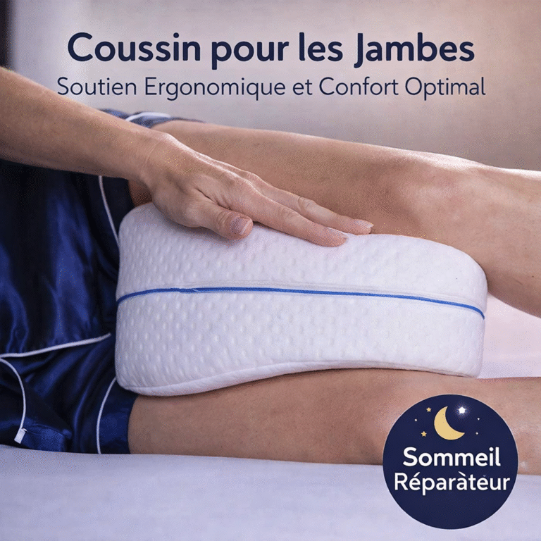 coussin pour les jambes soutien ergonomique et confort optimal