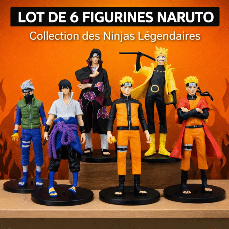 lot de 6 figurines naruto – collection des ninjas légendaires