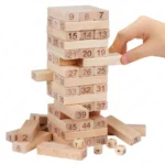 jeu de société jenga en bois – taille standard 20 cm x 5 cm x 5 cm