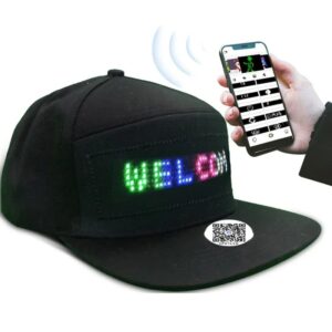 Casquette LED Programmable avec Contrôle via Application – Style et Technologie