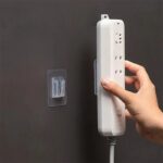 Crochet adhésif transparent double face mural sans perçage fixation solide réutilisable rangement maison cuisine- 1 Pièce – Image 4