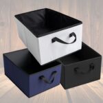 Boîte de Rangement Pliable 45×28×20 cm – Grande Capacité, Poignées Renforcées, Tissu Résistant – Image 4