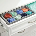 Organisateur de Tiroir 8 Compartiments – 32 x 16 x 10 cm - Gris clair – Image 4