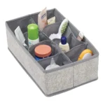 Organisateur de Tiroir 8 Compartiments – 32 x 16 x 10 cm - Gris clair – Image 5