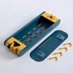 Support Mural Multifonction – Porte-Balais & Étagère, Crochets Intégrés – Image 6