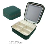 Boîte à Bijoux de Voyage – Miroir LED, Compartiments Modulables - 10x10x5 cm – Image 4