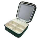 Boîte à Bijoux de Voyage – Miroir LED, Compartiments Modulables - 10x10x5 cm – Image 3