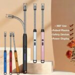 Briquet Allume-gaz électrique flexible rechargeable USB pour cuisson rapide, barbecue, gaz et camping – Image 4