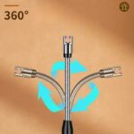 Briquet Allume-gaz électrique flexible rechargeable USB pour cuisson rapide, barbecue, gaz et camping – Image 3