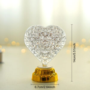 Lampe Décorative Cœur en Cristal LED – Élégance & Ambiance Romantique