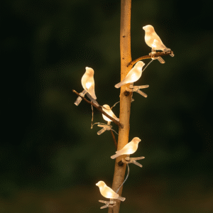 Guirlande Solaire Puro-LED – 5 Lumières Oiseaux, 3,2 m