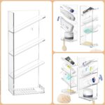 Organiseur Mural Transparent – Lot de 2 Pièces avec Crochets Adhésifs Inclus – Image 5