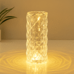 Lampe de Table en Cristal LED pour Décoration Intérieure- Lumière Ambiance Design Moderne