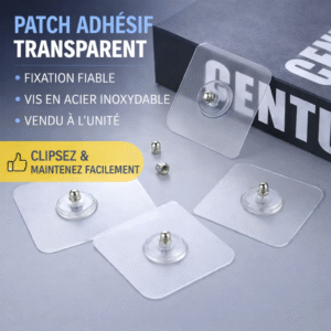 1 crochet adhésif mural à vis sans perforation de mur