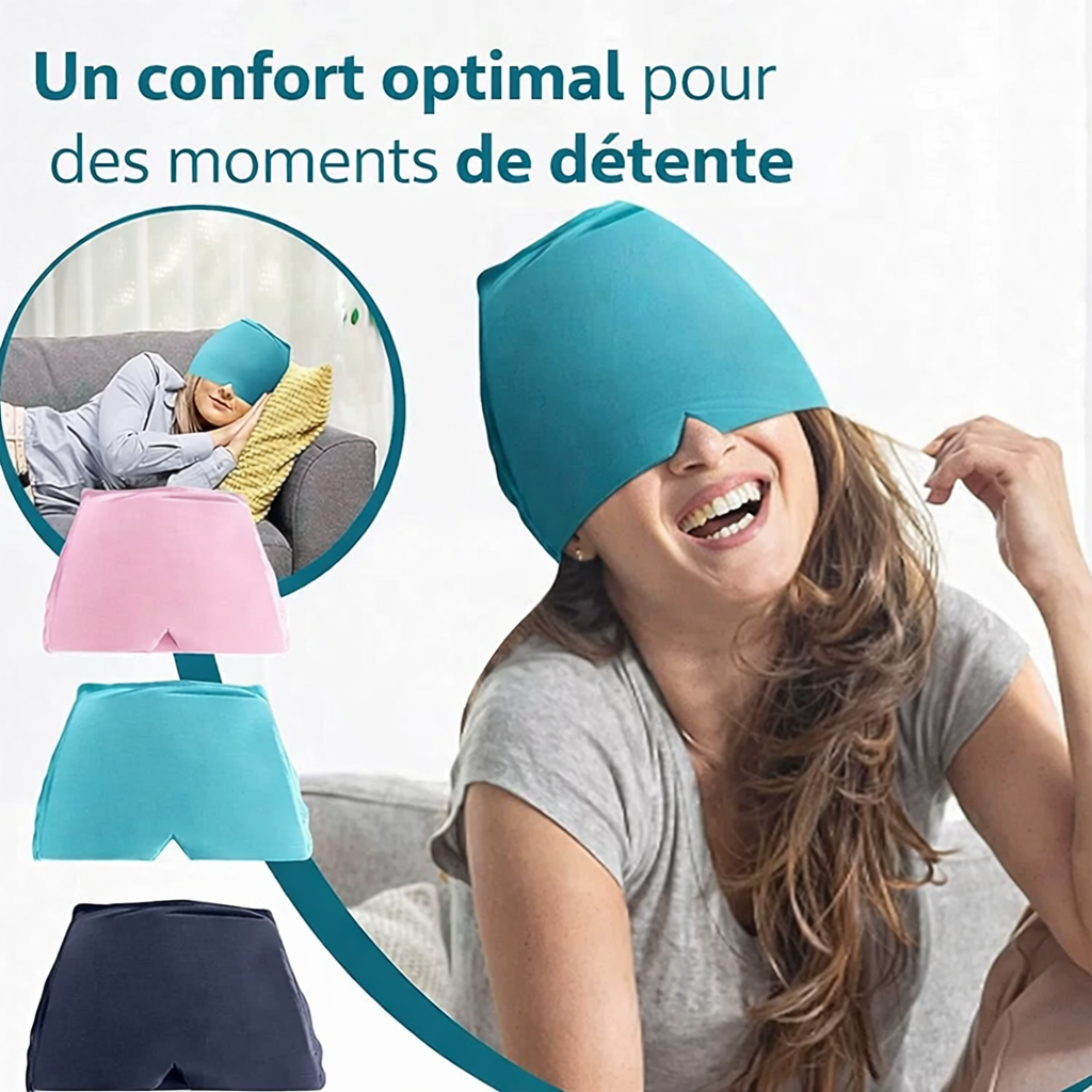 masque de thérapie pour soulagement des maux de tête et migraines