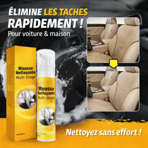 nettoyant multi usage en mousse pour voiture & maison Élimine les taches rapidement
