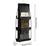 Rangement Suspendu pour Sacs à Main – 6 Compartiments | Gain de Place & Protection – Image 4