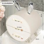 Mini Commode de Rangement à Tiroirs – Design Ludique et Pratique - 23cm x 23cm x 19cm - Blanc – Image 4