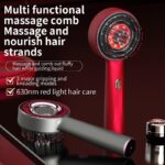 Peigne de Massage Multifonction Rouge – Thérapie Capillaire & Détente Cuir Chevelu – Image 2