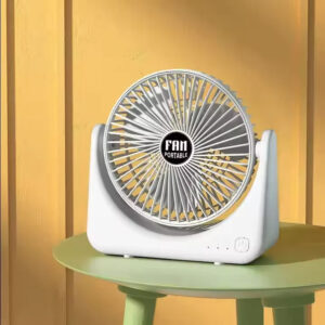 Ventilateur de table rechargeable – Silencieux, compact et puissant
