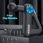 Pistolet de Massage Musculaire – 9 Têtes Interchangeables | Soulagement Profond et Relaxation Immédiate – Image 6