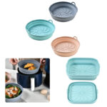 Moule Rond en Silicone Pliable – 16 cm – Idéal Friteuse à Air Chaud – Image 4