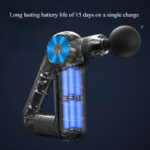 Pistolet de Massage Musculaire – 9 Têtes Interchangeables | Soulagement Profond et Relaxation Immédiate – Image 4