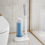 Brosse WC avec Recharges Jetables – Hygiène Sans Contact & Support Compact – Image 3