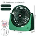 Ventilateur de table rechargeable – Silencieux, compact et puissant – Image 5