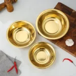 Bol Coréen Inox Doré – Élégance & Polyvalence au Quotidien